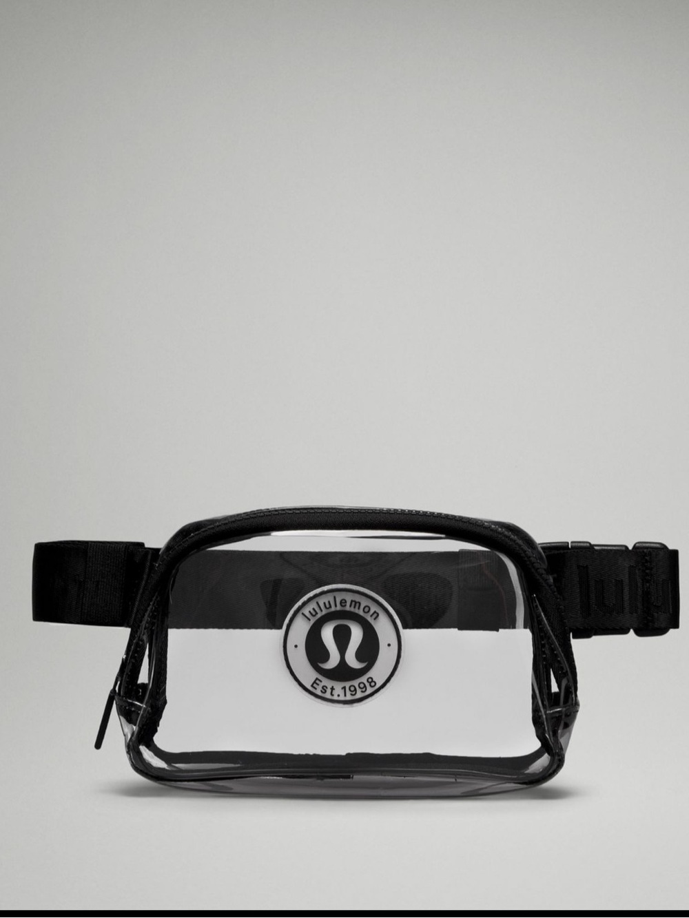lululemon athletica  1L Clear Belt Bag with Black Trim
